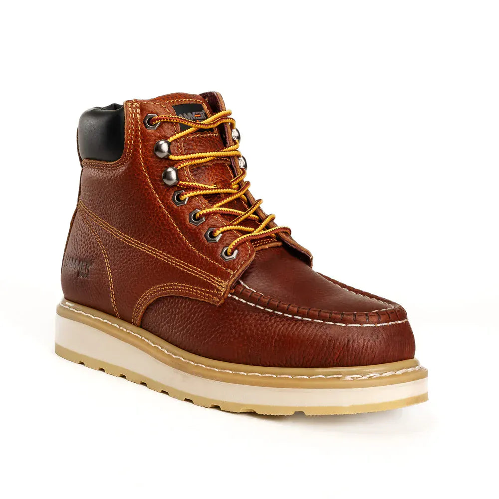 Joe Boots Boots Hunter Moc Toe Work Boot Tan Color - Hammer Boots