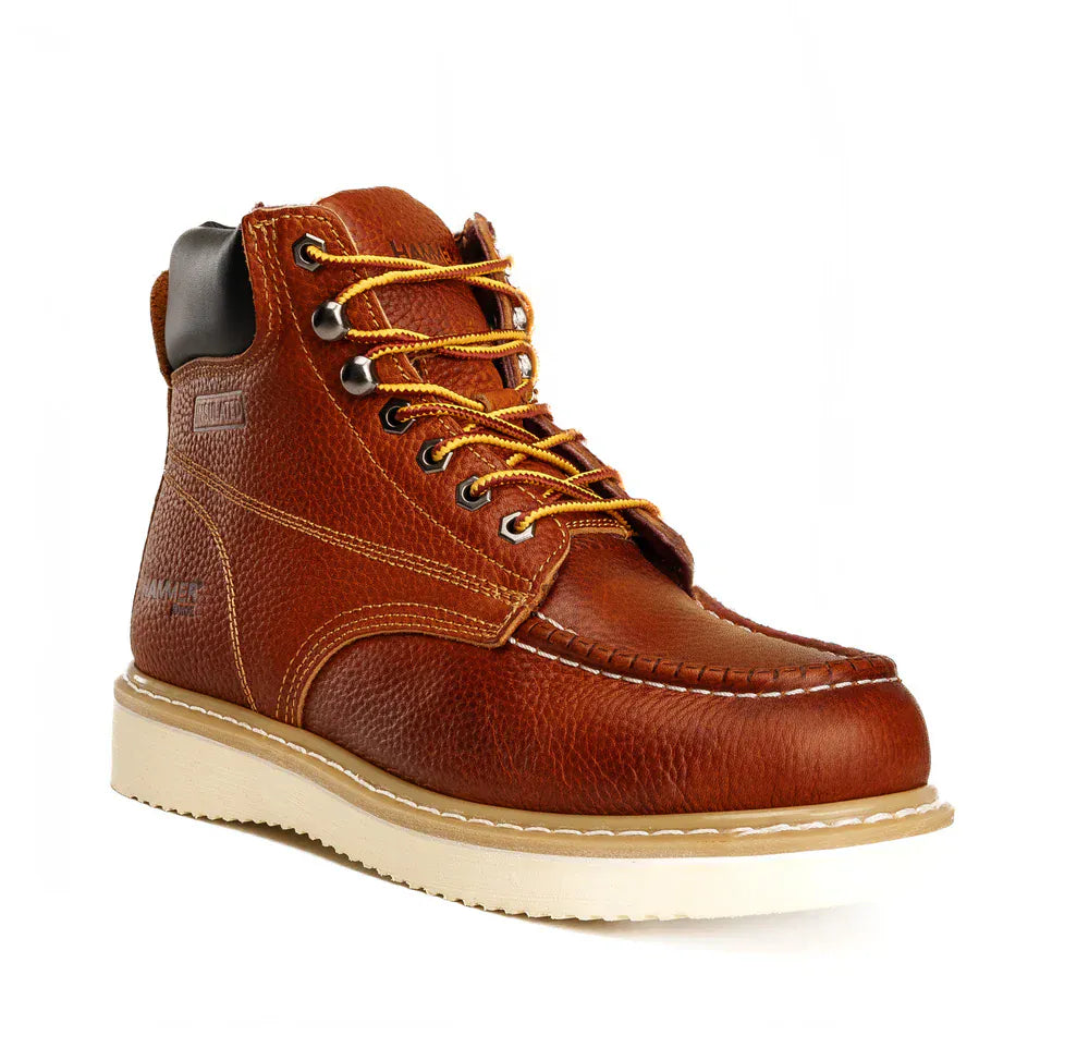 Joe Boots Boots Hunter Moc Toe Work Boot Tan Color - Hammer Boots
