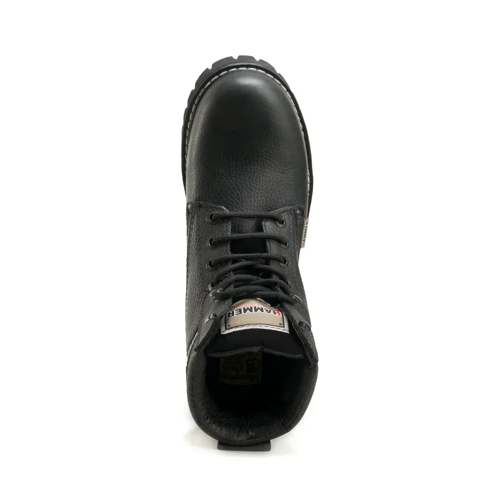 Joe Boots Boots Murphy Work Boots Tractor Sole Leather Black Color - Hammer Boots