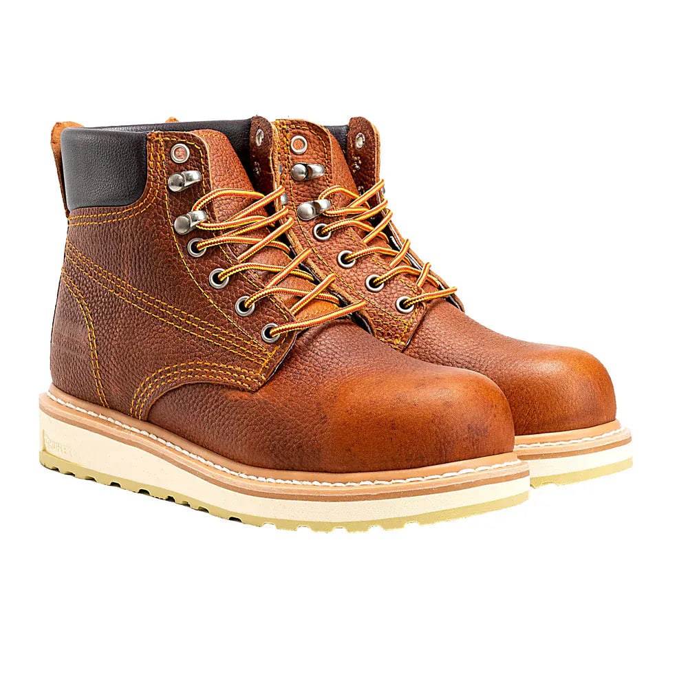 Joe Boots Boots Steel Toe Double Density Sole Work Boot Roble Color - Hammer Boots