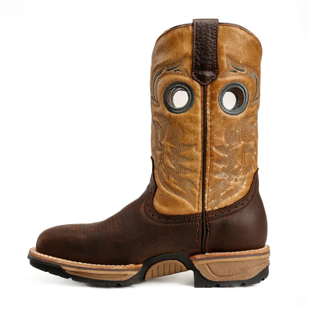 King Welt Boots Buffalo 9" Men's Western Work Boot Soft Toe Brown Color - King Welt