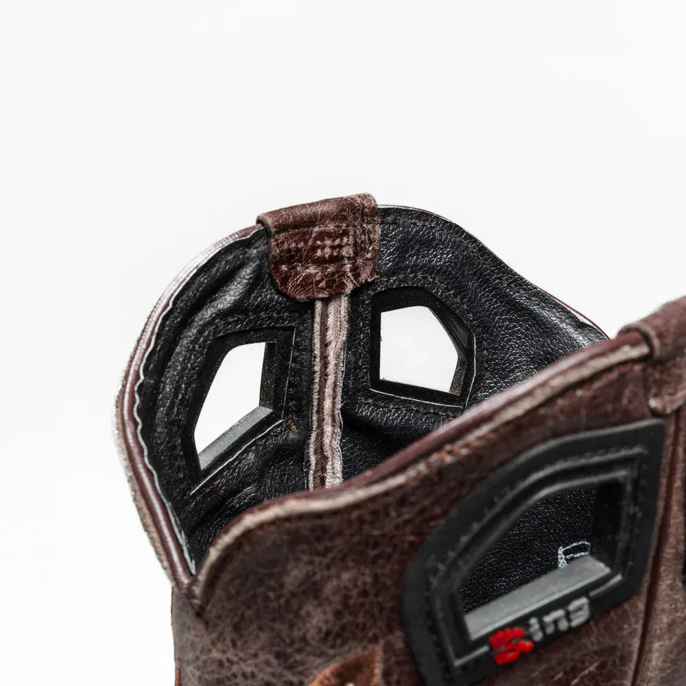 King Welt Boots Predator Pro Alligator 11' Work Boot Brown Color - King Welt