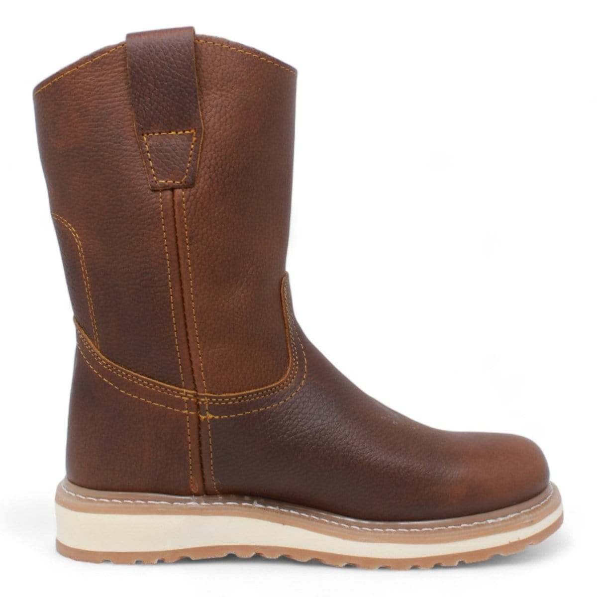 La Carreta Work Boot Double Density Brown - Right Side View