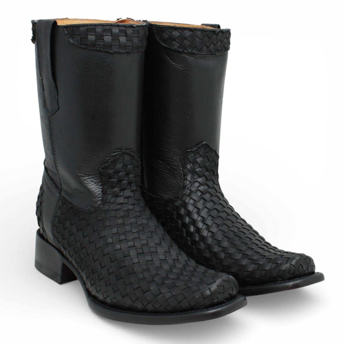 La Carreta Boots Men's Petatillo Genuine Leather Dubai Toe Boots - La Carreta