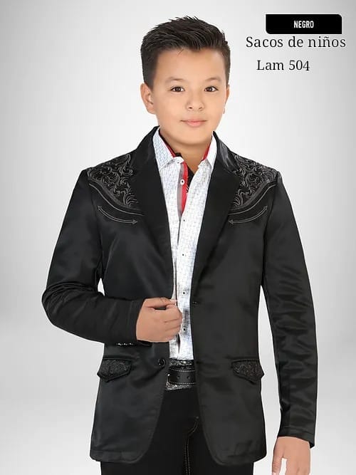 Lamasini Jackets Boy´s Western Embroidered Dress Blazer Lam-504 - Lamasini