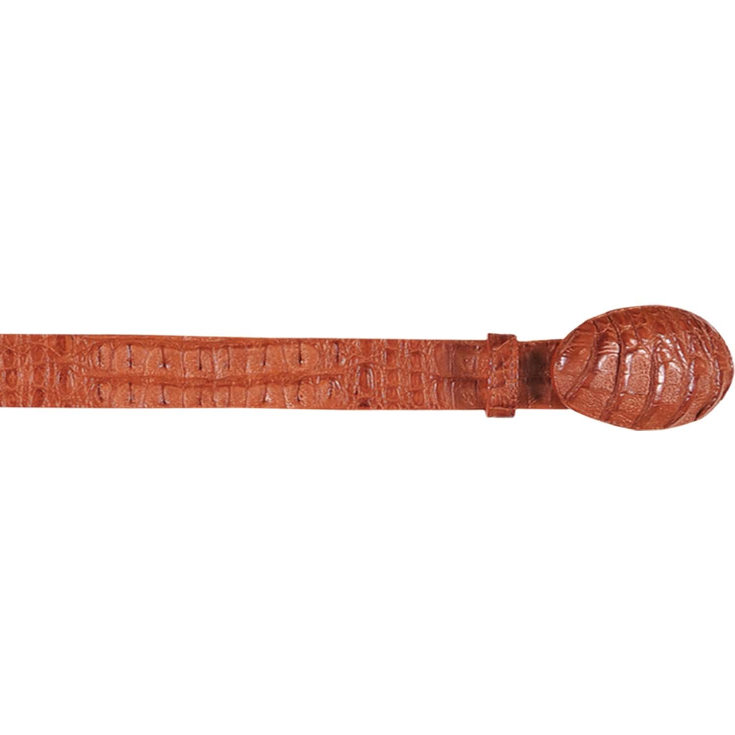 Genuine Caiman Hornback Skin Cowboy Belt Cognac Color - Los Altos Boots