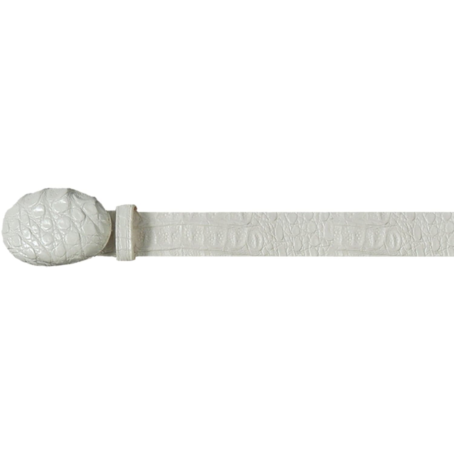 Genuine Caiman Hornback Skin Cowboy Belt Winterwhite Color - Los Altos Boots