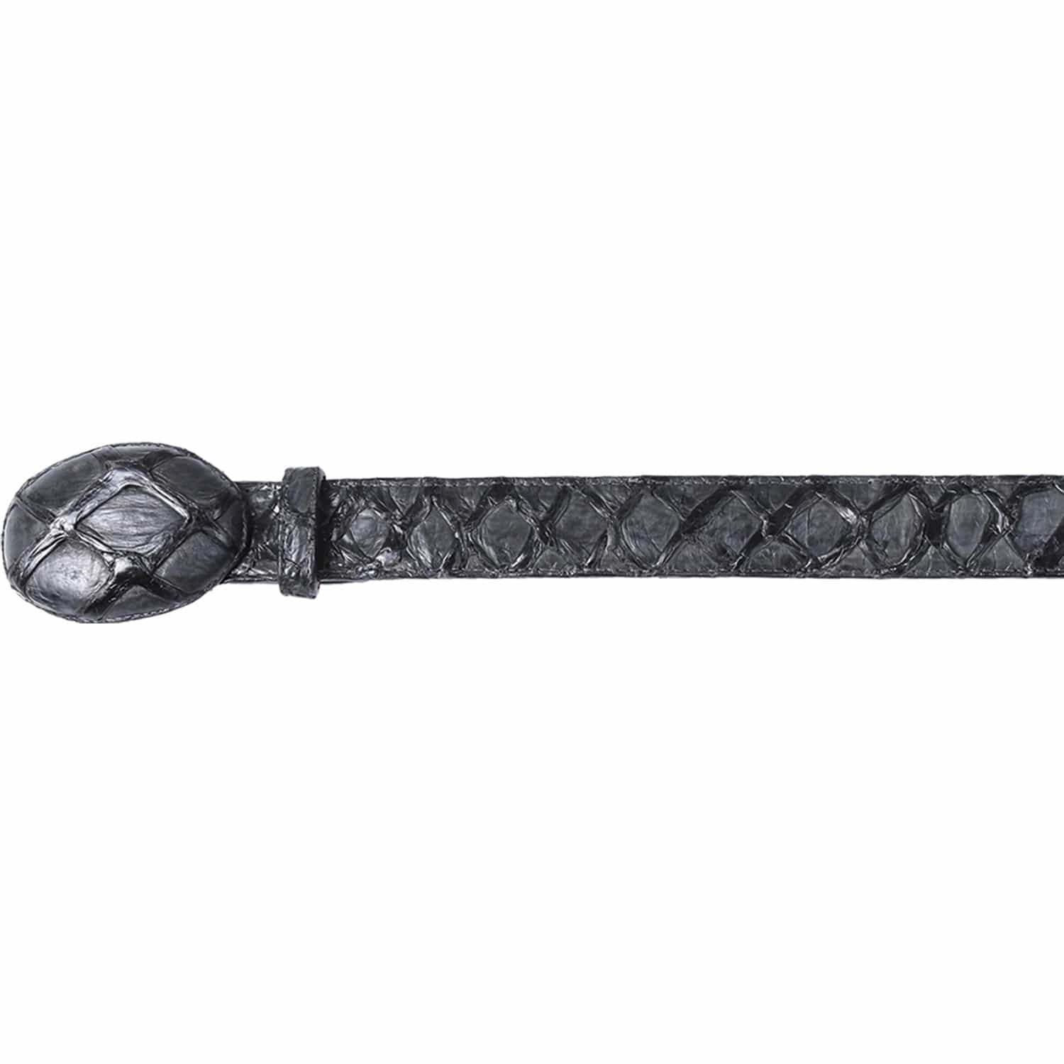 Genuine Piraruccu Skin Cowboy Belt Gray Color - Los Altos Boots