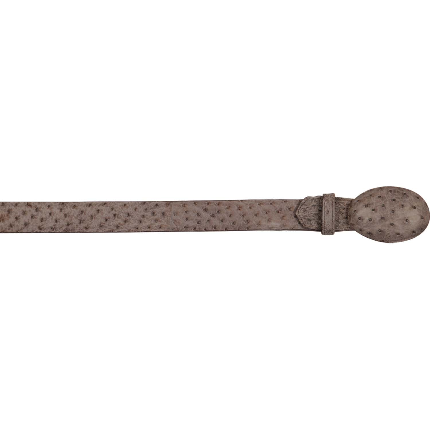 Genuine Ostrich Skin Cowboy Belt Rustic Brown Color - Los Altos Boots