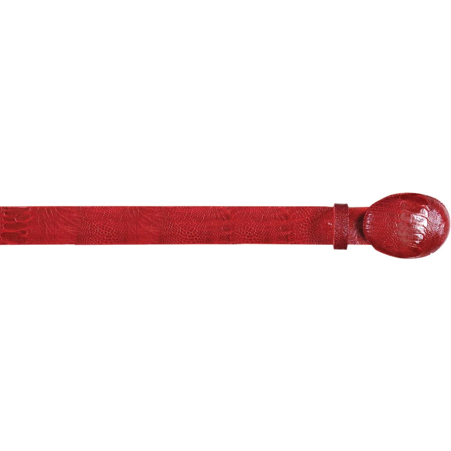 Genuine Ostrich Leg Skin Cowboy Belt Red Color - Los Altos Boots