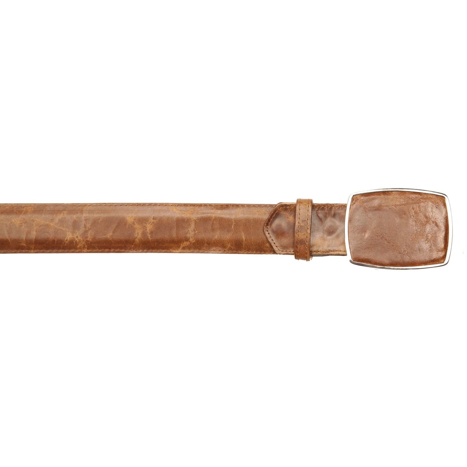 Los Altos Boots Belts Genuine Volcano Leather Cowboy Belt Light Brown Color - Los Altos Boots