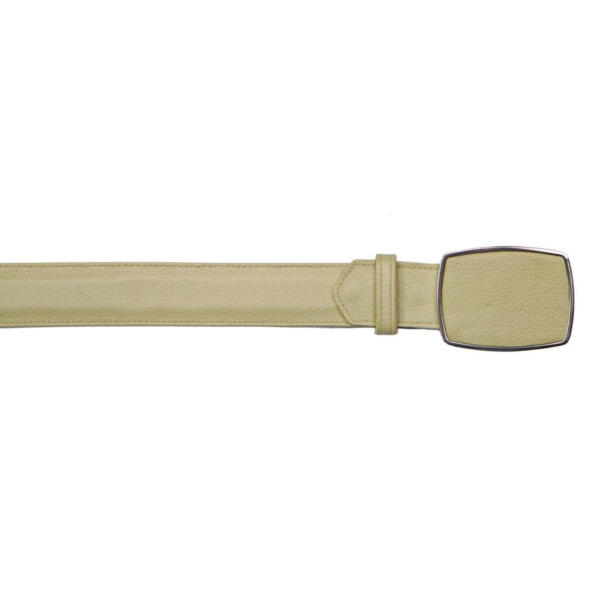 Los Altos Boots Belts Winterwhite / 32 Genuine Deer Leather Cowboy Belt - Los Altos Boots