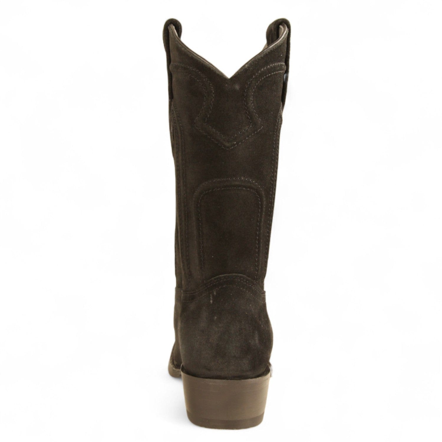 Los Altos Boots Boots Men's Genuine Suede Leather 7x Toe Boots Black Color - Los Altos Boots