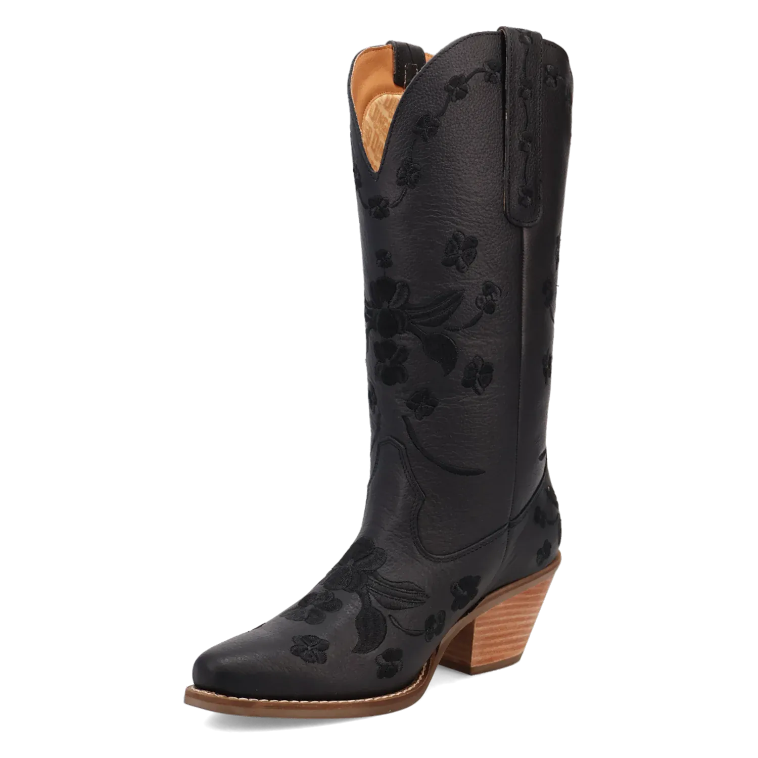Los Altos Boots Boots Women's Love Bug Leather Snip Toe Boots Black Color - Dingo