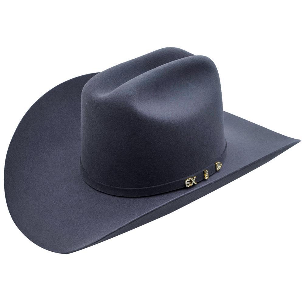 Los Altos Boots Hats 6 5/8 / 3 1/2 6X Felt Cowboy Hat Granite Color - Serratelli