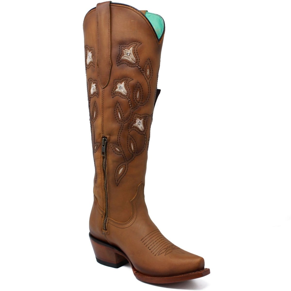 Quincy Boots Boots Women's Quincy Leather Snip Toe High Boot Q34T8331