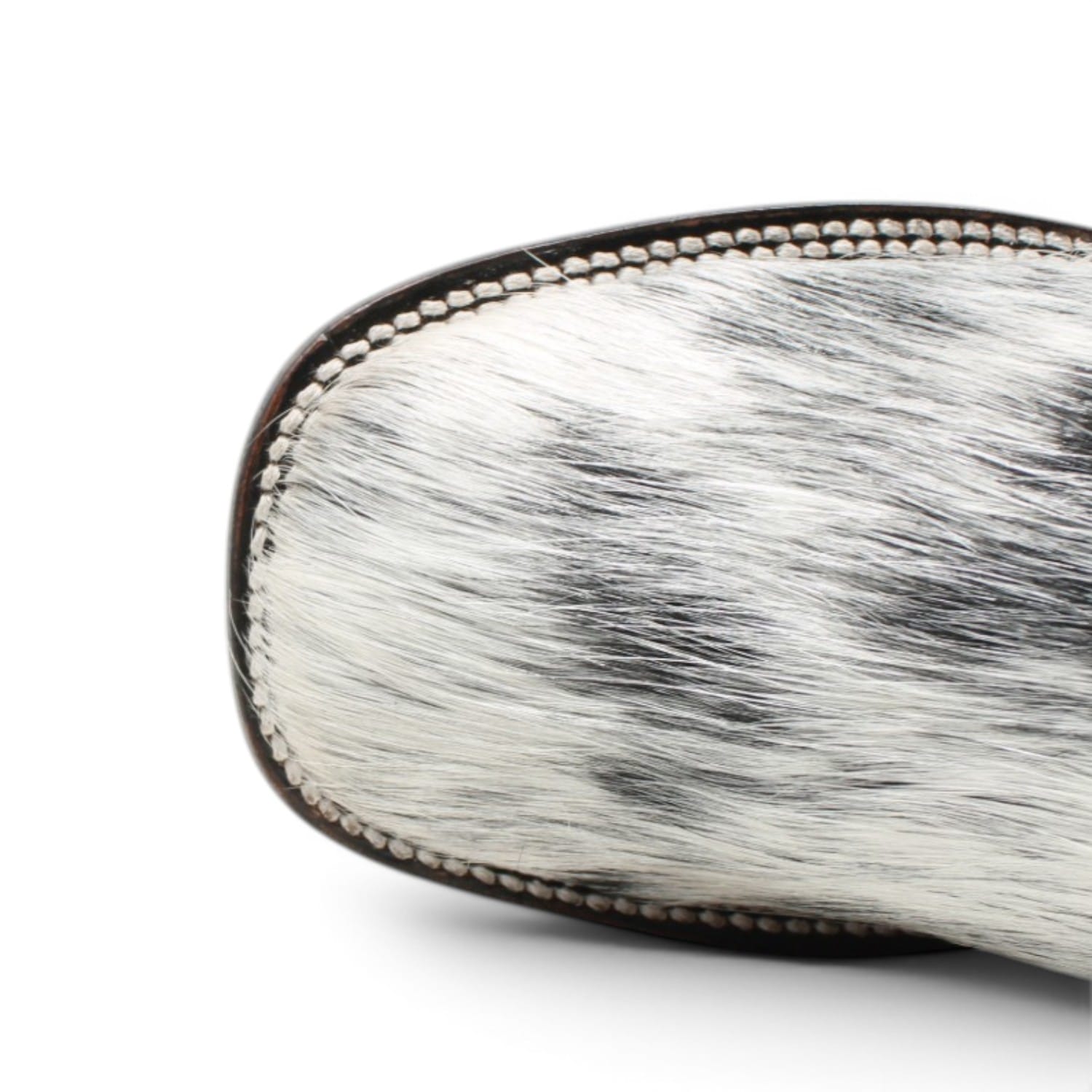 Rodeo Imports Boots Rodeo Imports Women´s Hair-on Cowhide Tooled Leather Square Toe Boots - Black & White
