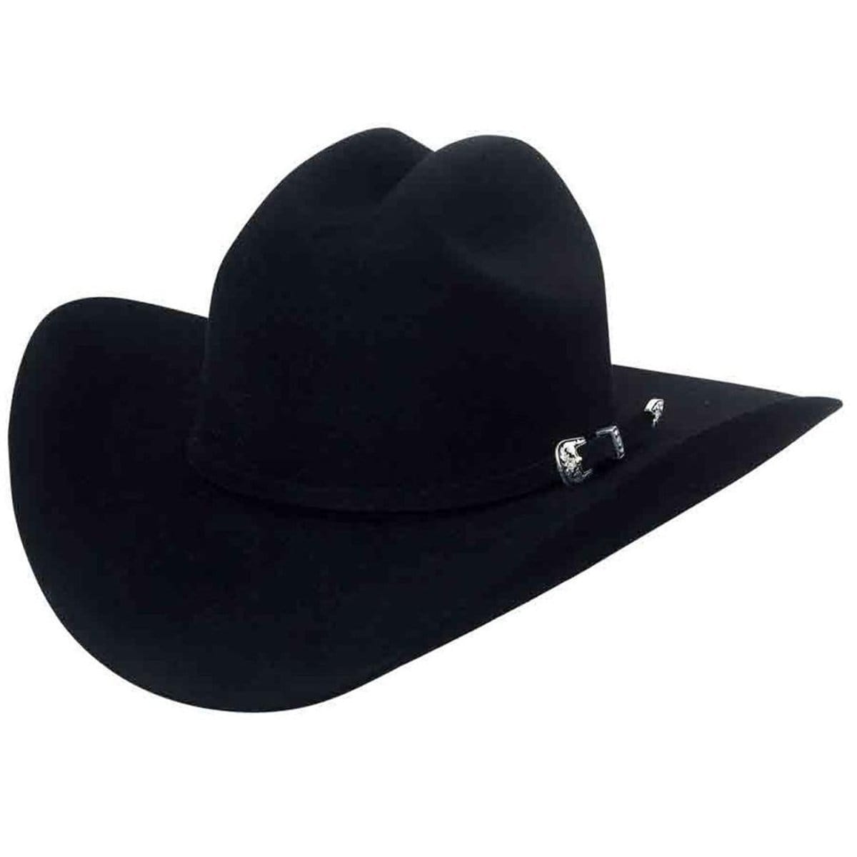 Blackstone 100X Felt Cowboy Hat Joan Sebastian Style - Black - Side View