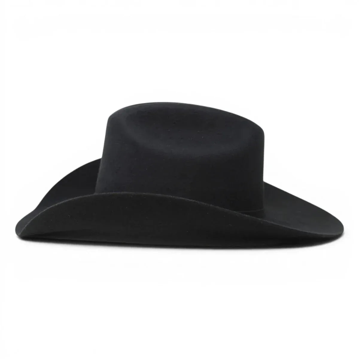 Blackstone 100X Felt Cowboy Hat Texas Style - Black - Left Side View