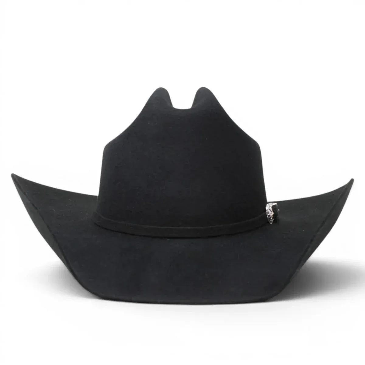 Blackstone 100X Felt Cowboy Hat Texas Style - Black - Front View