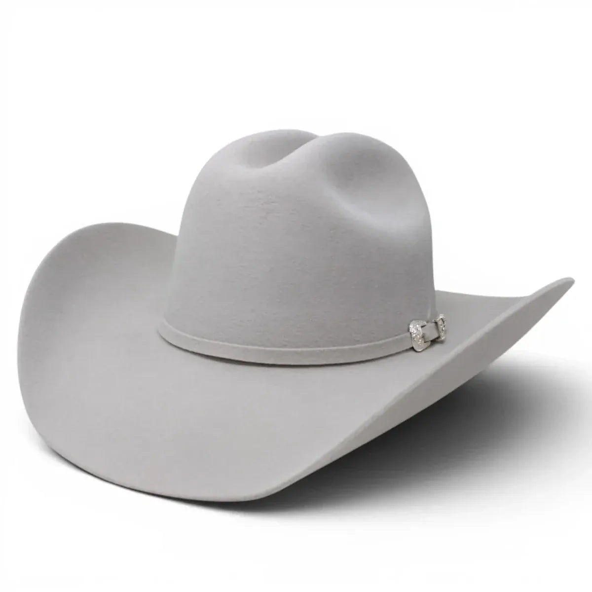 Blackstone 100X Felt Cowboy Hat Texas Style - Grey - Side View