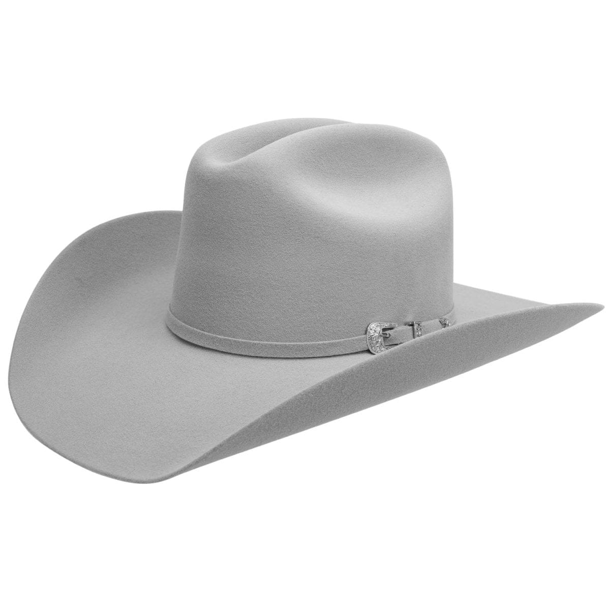 Blackstone 100X Felt Cowboy Hat Texas Style - Grey - Side View
