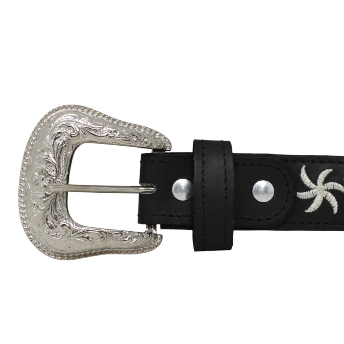 Tanner Mark Boots Belts Genuine Crazy Leather Women´s Belt Black Color - Tanner Mark Boots