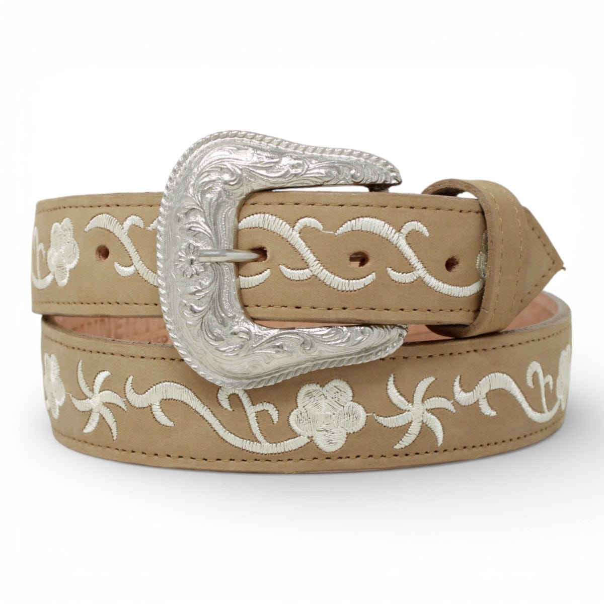 Tanner Mark Boots Belts Genuine Crazy Leather Women´s Belt Tan Color - Tanner Mark Boots