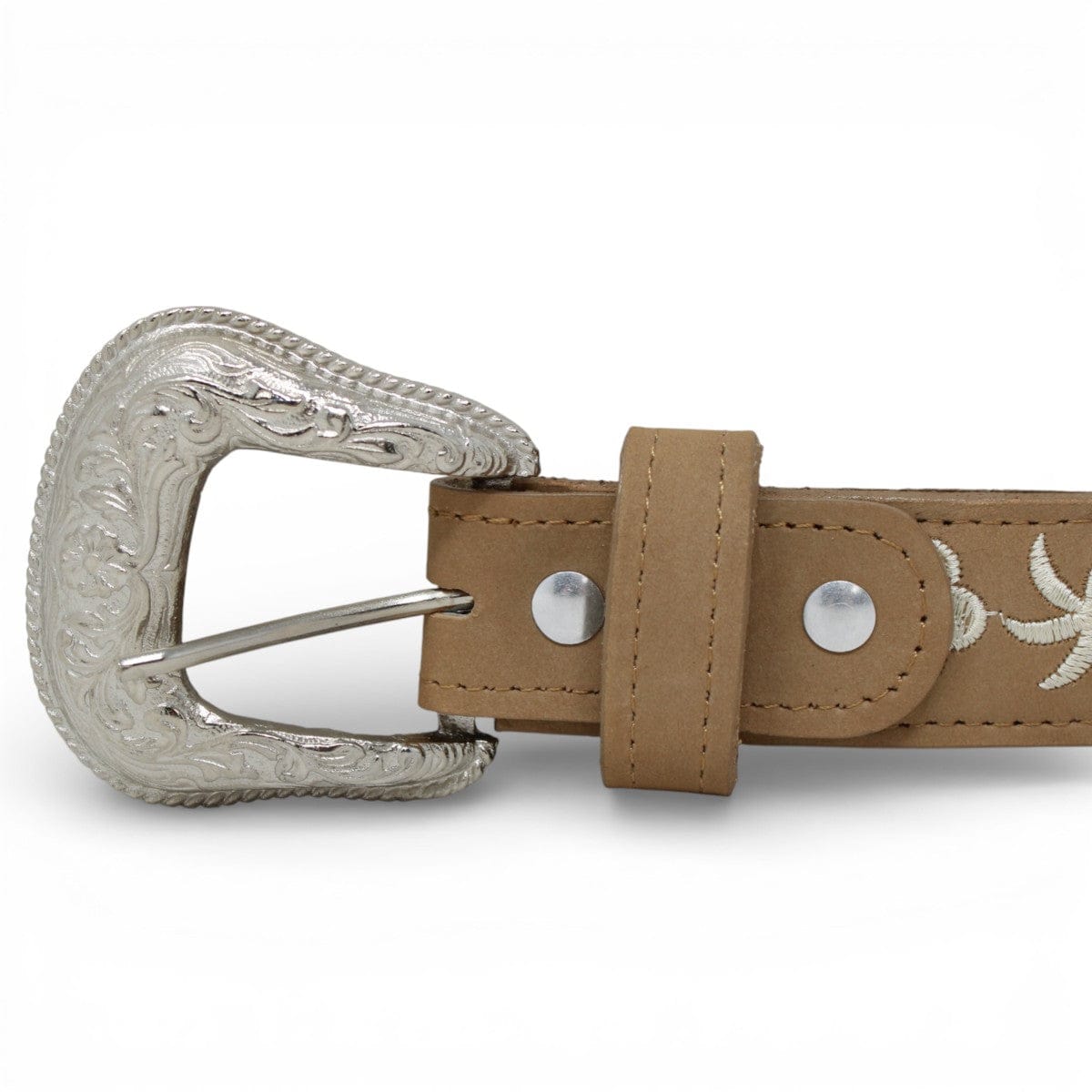 Tanner Mark Boots Belts Genuine Crazy Leather Women´s Belt Tan Color - Tanner Mark Boots