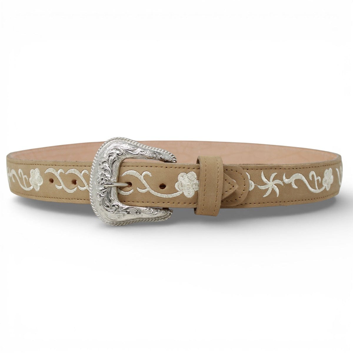 Tanner Mark Boots Belts Genuine Crazy Leather Women´s Belt Tan Color - Tanner Mark Boots