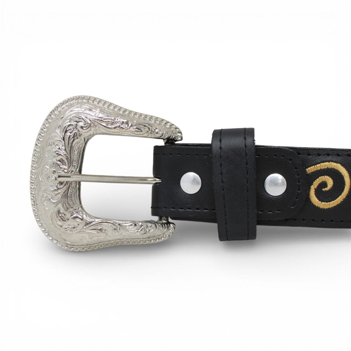Tanner Mark Boots Belts Genuine Nobuck Leather Women´s Belt Black Color - Tanner Mark Boots