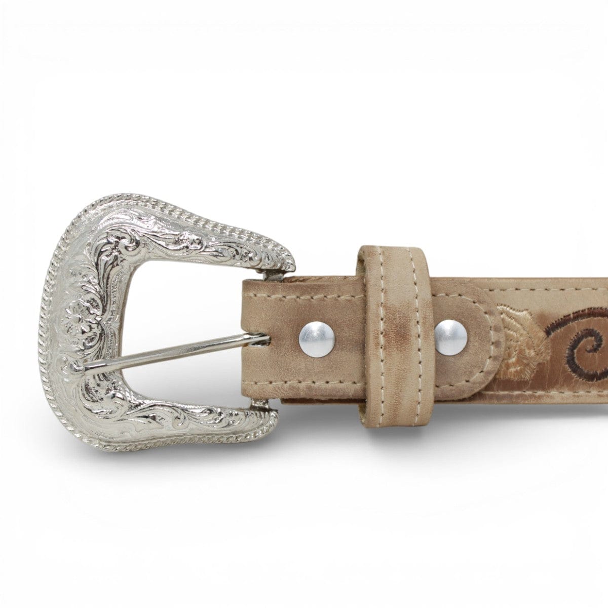Tanner Mark Boots Belts Genuine Nobuck Leather Women´s Belt Tan Color - Tanner Mark Boot