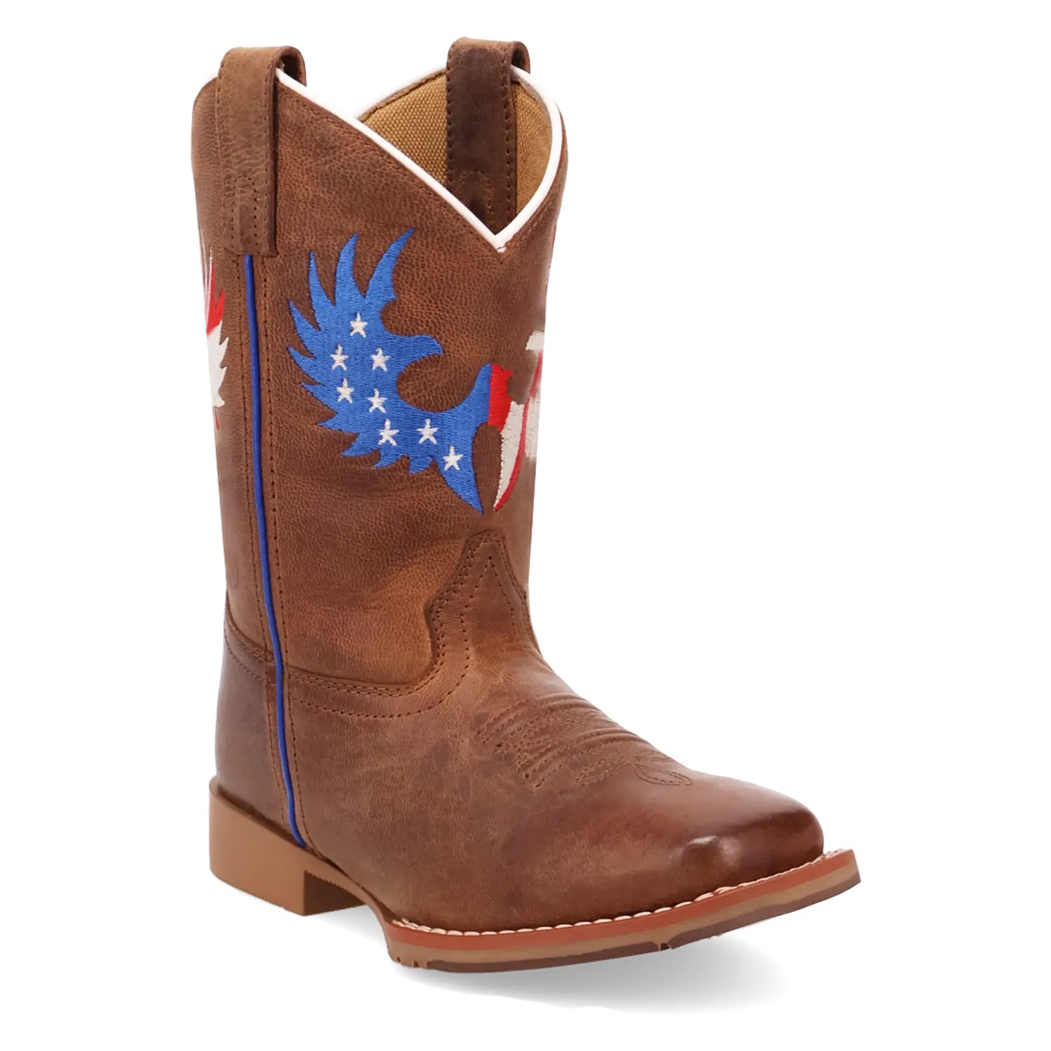 Tanner Mark Boots Boots Dan Post Kid´s Freedom Flight Leather Wide Square Toe Boots - Tan