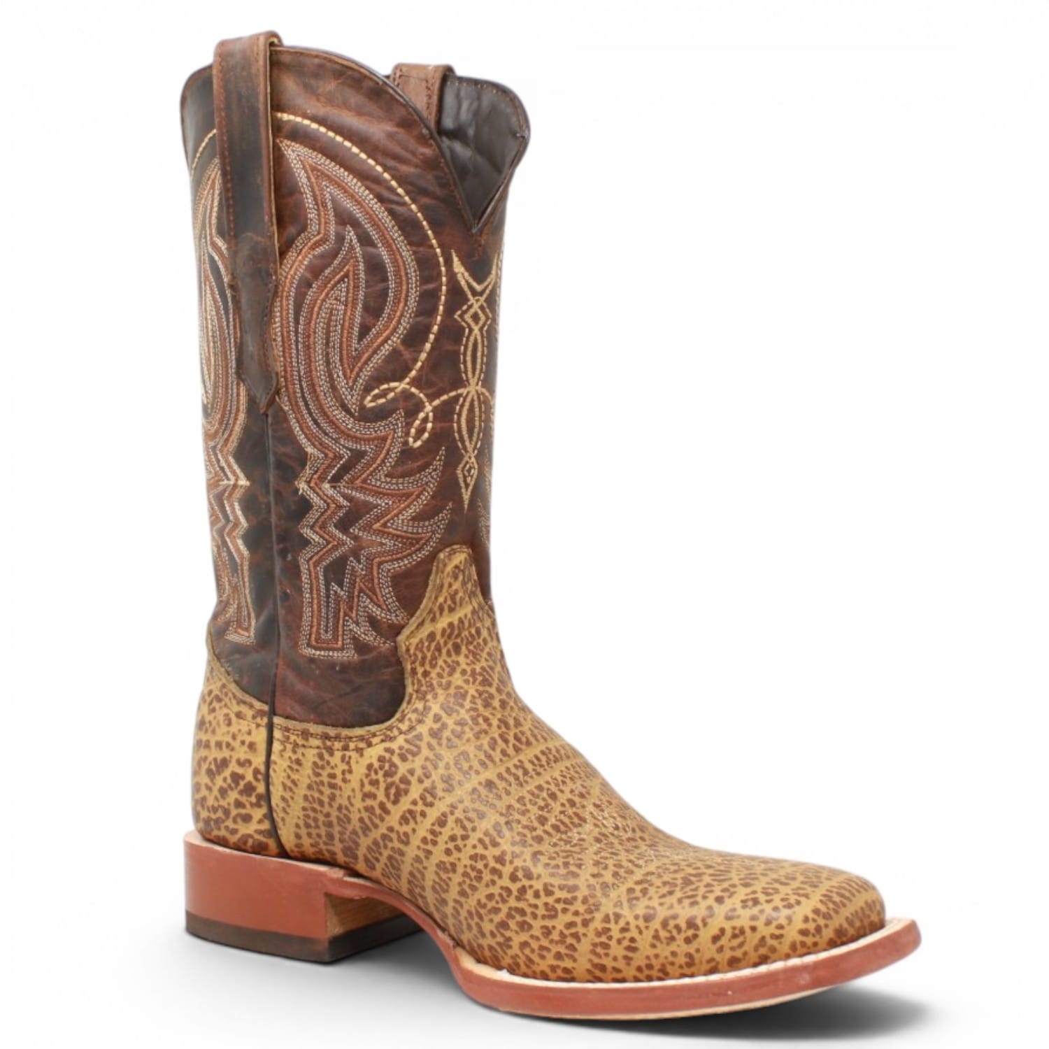 Tanner Mark Boots Boots Men's Bull Hide Leather Square Toe Boots in Honey - Tanner Mark Boots