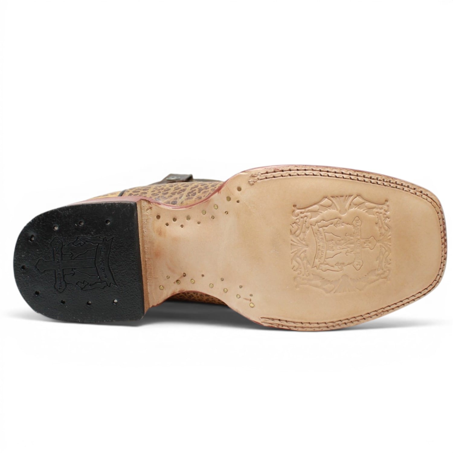 Tanner Mark Boots Boots Men's Bull Hide Leather Square Toe Boots in Honey - Tanner Mark Boots
