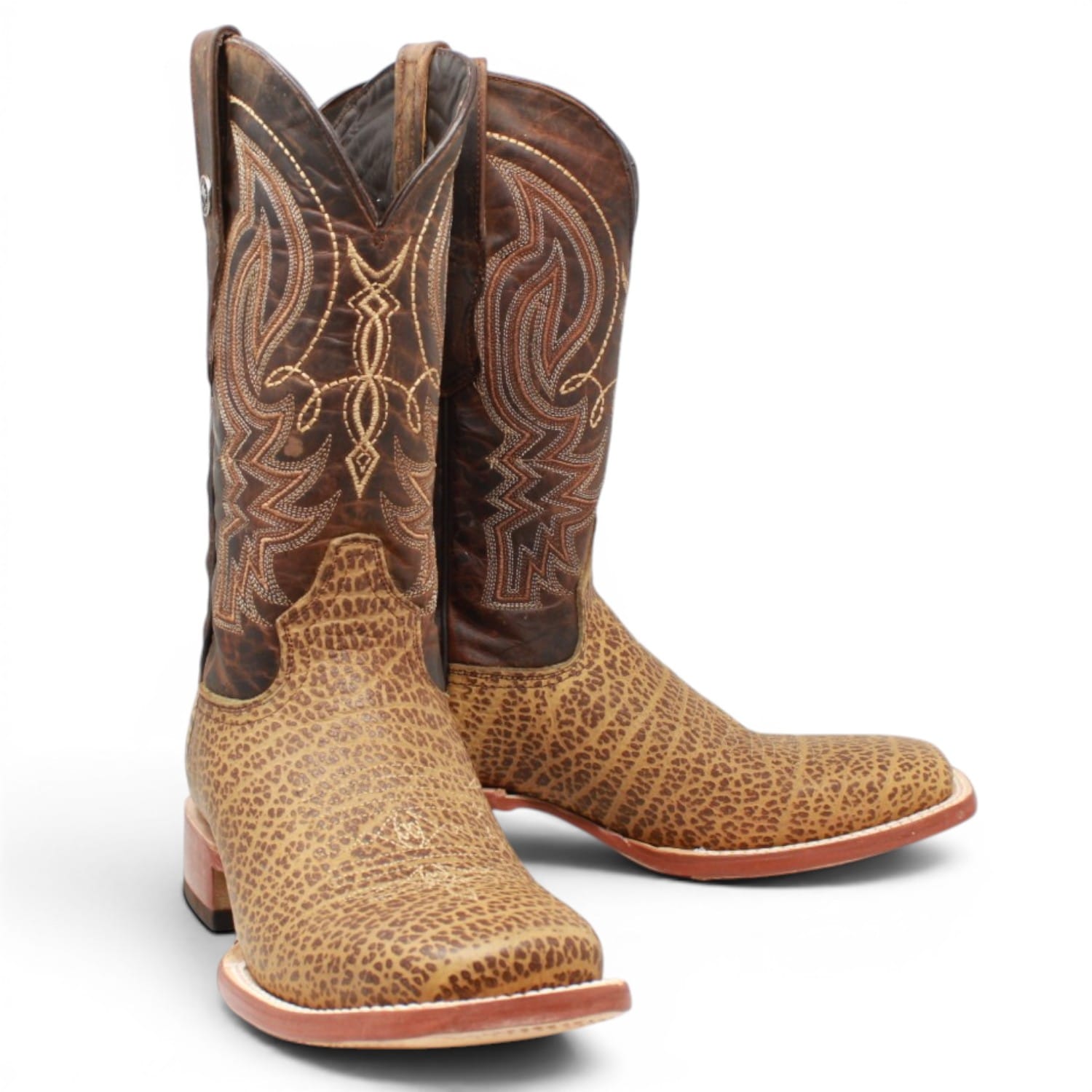 Tanner Mark Boots Boots Men's Bull Hide Leather Square Toe Boots in Honey - Tanner Mark Boots