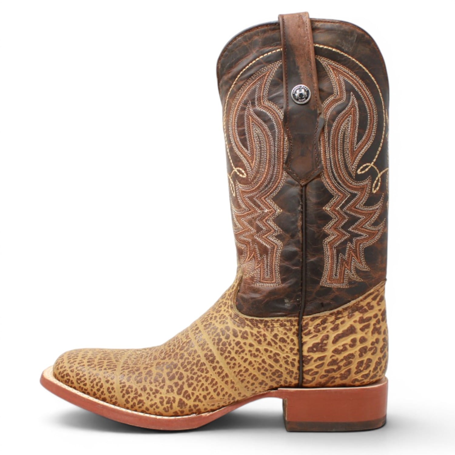 Tanner Mark Boots Boots Men's Bull Hide Leather Square Toe Boots in Honey - Tanner Mark Boots