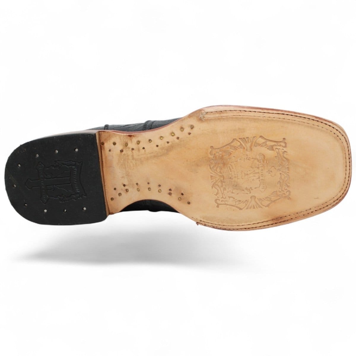 Tanner Mark Boots Boots Men's Caiman Belly Print Square Toe Ankle Boots in Cognac - Tanner Mark Boots
