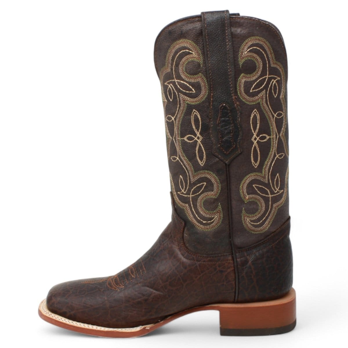 Tanner Mark Boots Boots Men's Genuine Bull Shoulder Square Toe Boots in Brown - El Reparo