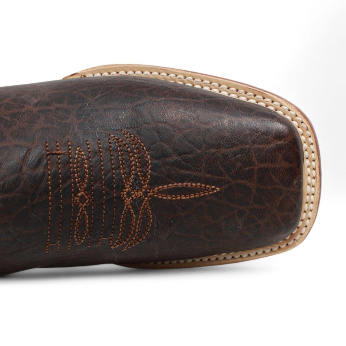 Tanner Mark Boots Boots Men's Genuine Bull Shoulder Square Toe Boots in Brown - El Reparo