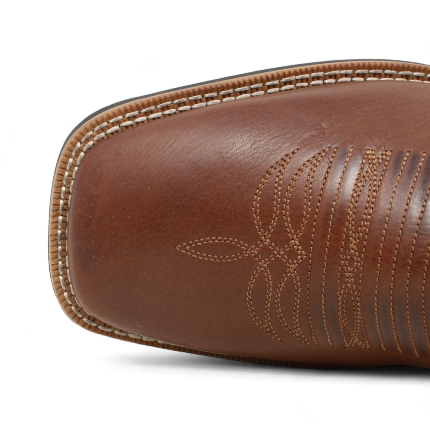 Tanner Mark Boots Boots Men's Genuine Leather Square Toe Ankle Boots in Brown - Tanner Mark Boots
