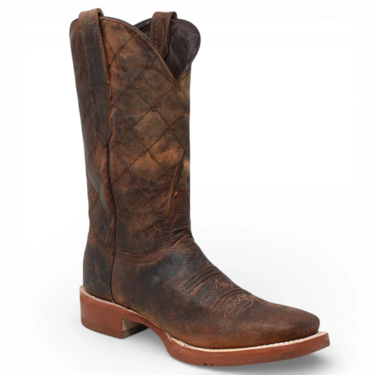 Tanner Mark Boots Boots Men's Genuine Leather Wide Square Toe Roscoe Boots in Buffalo Honey - Tanner Mark Boots