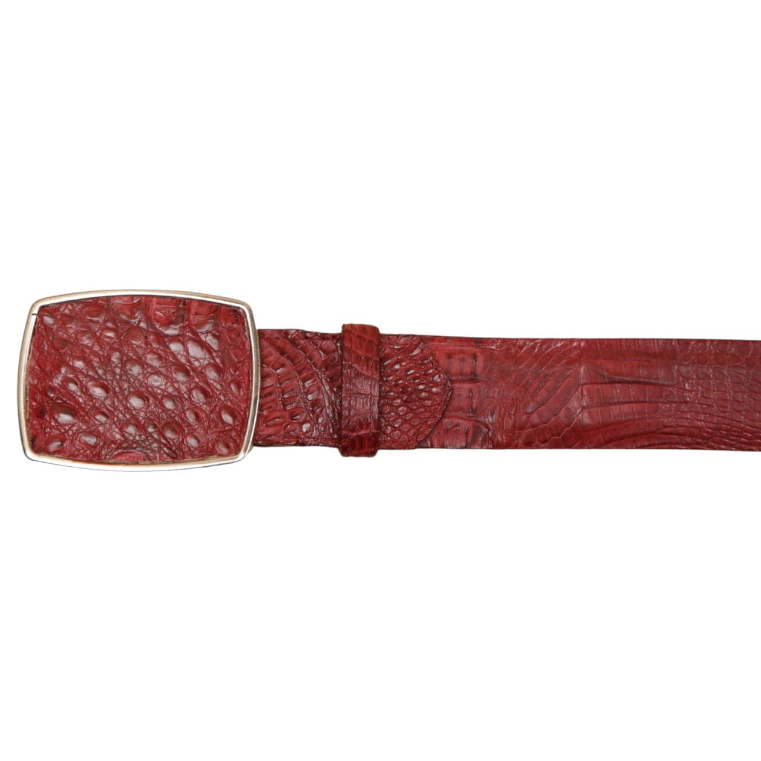 Wild West Boots Belts Men's Wild West Caiman Skin Cowboy Belt 2C11A0206