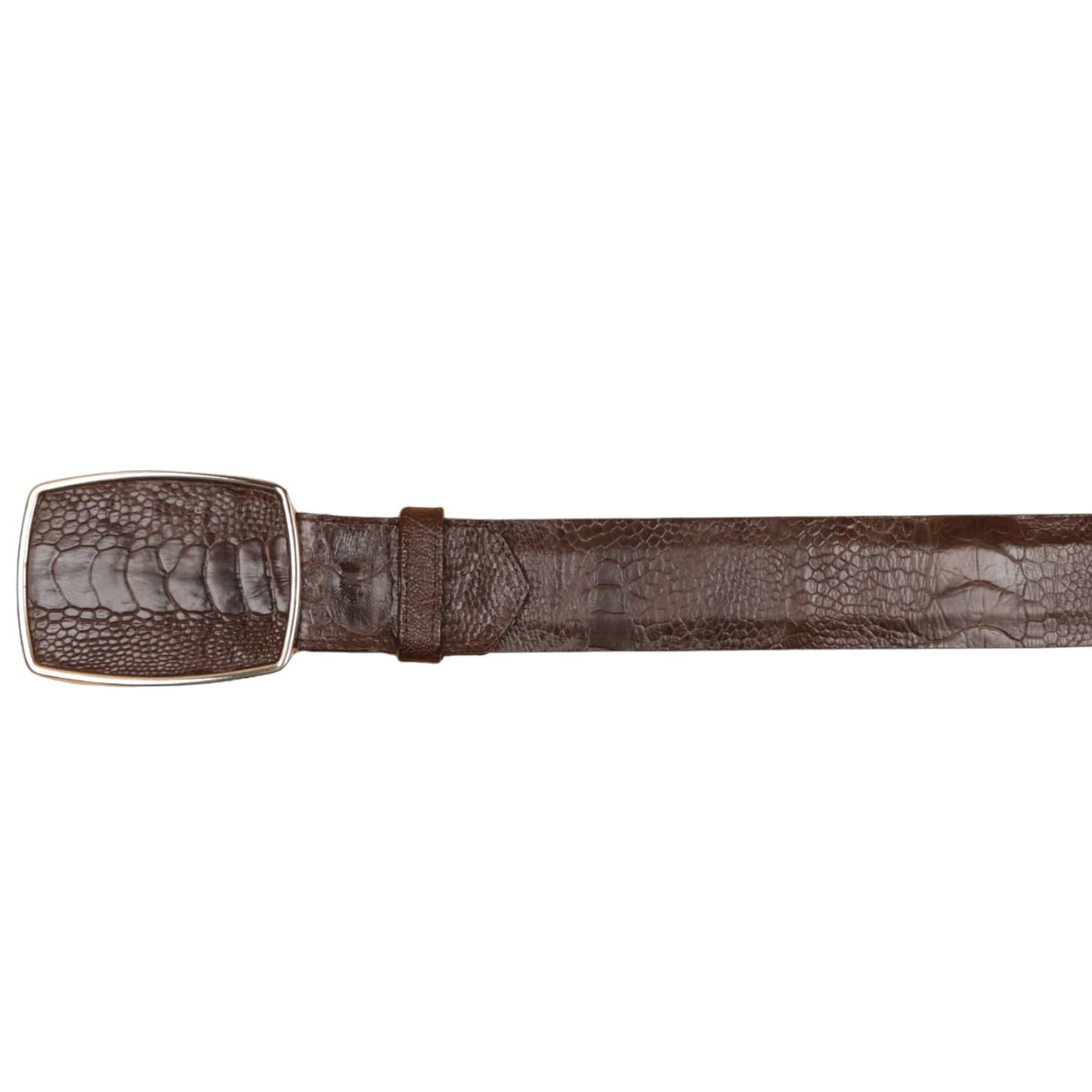 Wild West Boots Belts Men's Wild West Ostrich Leg Skin Cowboy Belt 2C11A0507