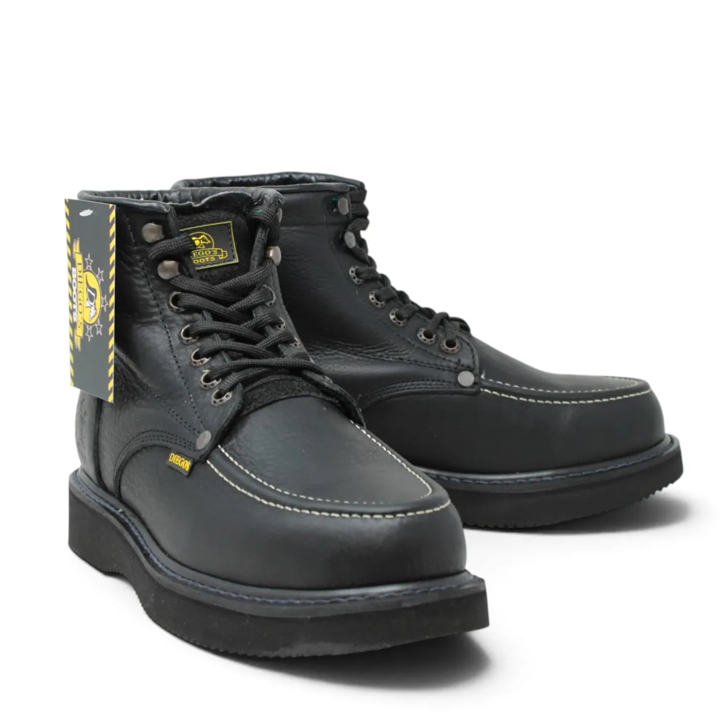 Wolverine Boots 6 / Black Rodeo Imports Men's Lace-Up Work Boots with Mil Rayas Sole
