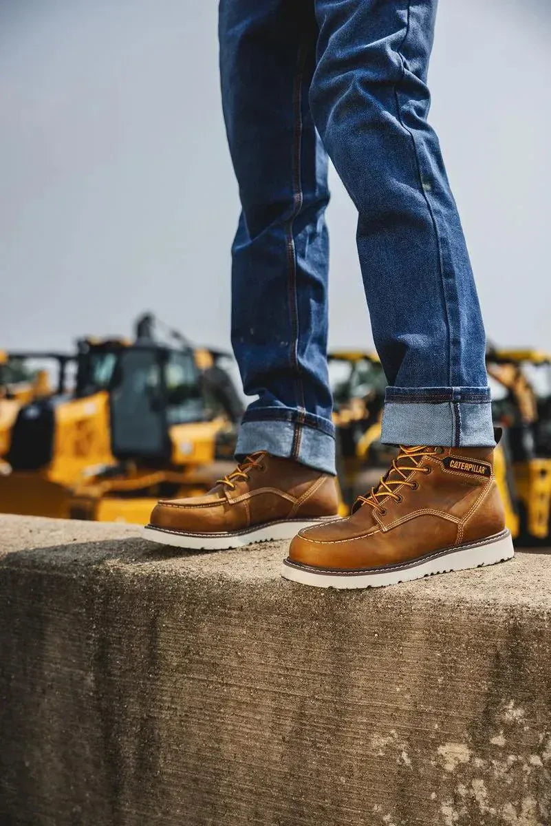 Wolverine Boots Men's Reclaimer Wedge Waterproof Steel Toe Work Boot Pyramid Color - CAT