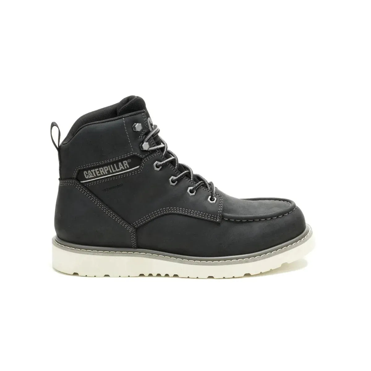 Wolverine Boots Men's Reclaimer Wedge Waterproof Work Boot Black Color - CAT
