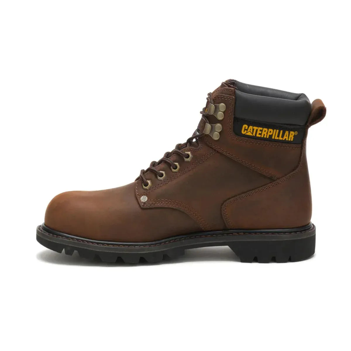 Wolverine Boots Men's Second Shift Steel Toe Work Boot Dark Brown Color - CAT