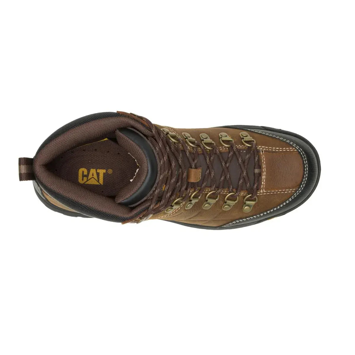 Wolverine Boots Men's Threshold Waterproof Work Boot Real Brown Color - CAT