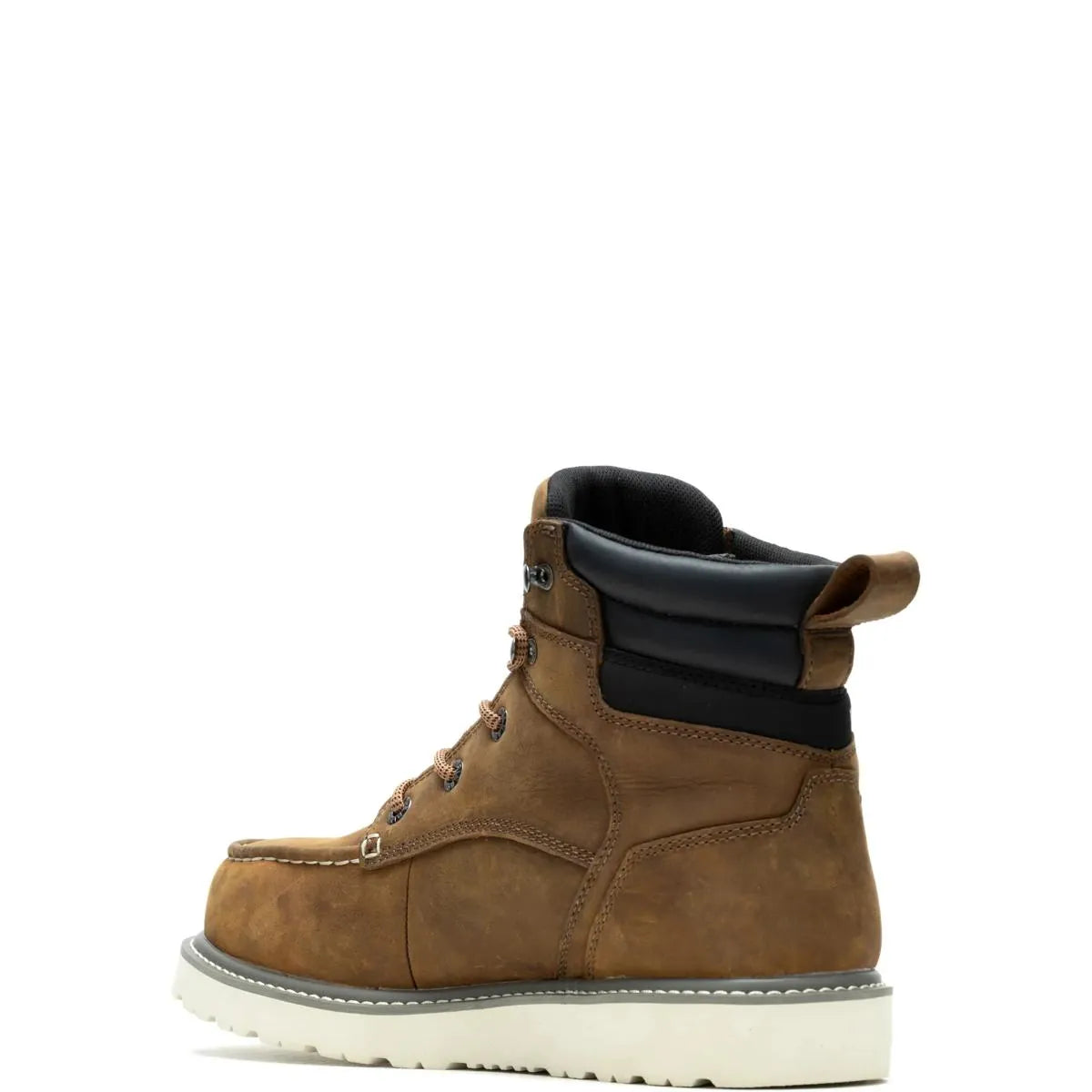 Wolverine Boots Men's Trade Wedge 6" Moc-Toe Work Boot Sudan Brown Color - Wolverine